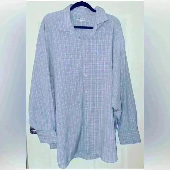 Peter Millar Men’s Plaid Button Down Sport Shirt Classic Fit, 2X - Picture 1 of 5